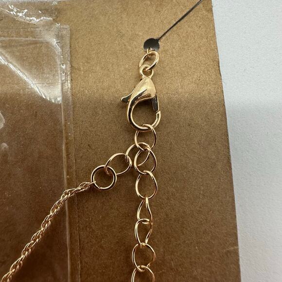 Fashion Cross Necklace Religious Quote Gold Tone Jewelry Dainty Spiritual Gift - Picture 7 of 7